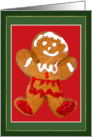 Gingerbread Girl Christmas Card