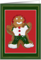 Gingerbread Boy Christmas Card