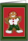 Gingerbread Boy Christmas Card