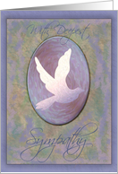 Dove in Blue Sympathy card