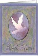 Dove In Blue - Thank You card