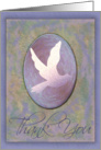 Dove In Blue - Thank You card