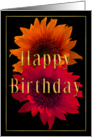 Bright Sunflowers Happy Birthday card