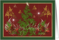 Christmas Tree & Bouquets card