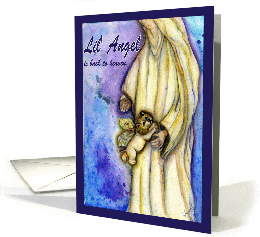 Dog angel wings Angel receiving dog little angel passing sympathy card
