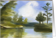 Islands on Blue Mountain Lake card