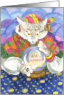 Belated Birthday Catsandra card