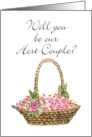 Will you be our Host Couple?-Petal Basket card