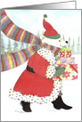 Christmas Far Away Santa Bear card