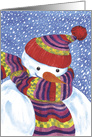 Snowman - Christmas card