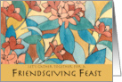 Invitation Friendsgiving Feast Autumn Flora card