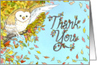 Thank You - Autumn Owl card