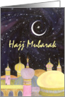 Hajj Mubarak Congratulations, Arabian Night card