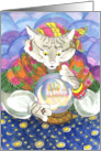 Catsandra Leap Year birthday card