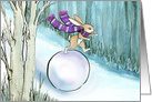 Christmas Bunny Momentum card