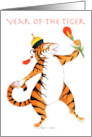 Tiger Sings Year of the Tiger Chinese New Year card