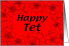 Happy Tet Red Blossom card