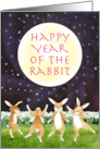 Year of the Rabbit Moon Dancing card