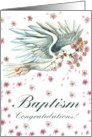 Baptism Congratulations Dove card