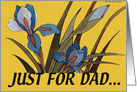 For Dad Father’s Day Iris card