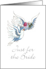 For the Bride Bridal Shower 2 Doves card