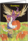 Grandniece Halloween Pumpkin Picking card