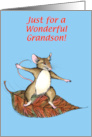 Grandson Thanksgiving Mouse card