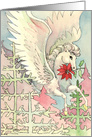 Christmas Birthday Poinsettia Pegasus card