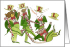 Noel Dancers, French card