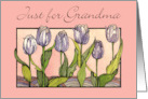 Grandparents Day for Grandma Purple Tulips card