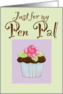 Pen Pal Birthday Cupcake card