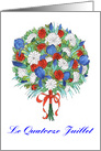 Bastille Day Bouquet card