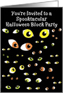Block Party Invitation Halloween Eyes card