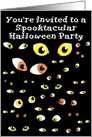 Halloween Eyes Invite Party card