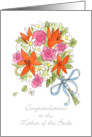 Congrats to the Bride’s Mom Bouquet card