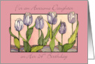 Daughter 24 Birthday Purple Tulips card