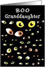 Granddaughter Halloween Eyes card
