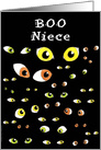 Niece Halloween Eyes card