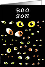 Son Halloween Eyes card