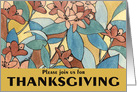 Thanksgiving Invitation, Autumn Floral card