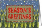 Pine Forest Season’s Greetings card