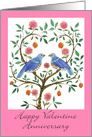 Valentine Anniversary Blue Doves card