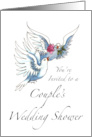 Invitation for Couple’s Shower with Two Doves card