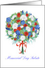 Memorial Day Patriotic Bouquet card