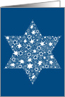 Hanukkah Stars of David card