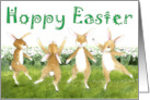 Hoppy Easter Bunny Dance card