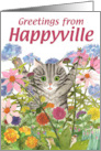 Happyville, Striped Kitty card