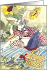 Anniversary Picnic Hares card