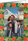 Poinsettia Vertical Photo card