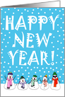 Happy New Year Snowmen card